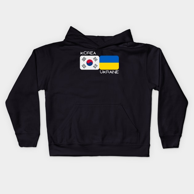 Korean Ukrainian - Korea, Ukraine Kids Hoodie by The Korean Rage